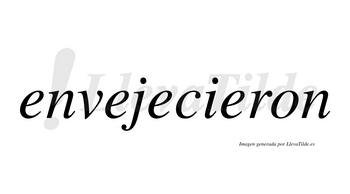 Envejecieron no lleva tilde con vocal tónica en la cuarta «e»
