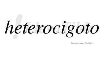 Heterocigoto  no lleva tilde con vocal tónica en la segunda «o»