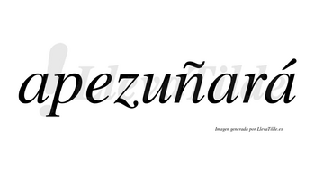 Apezuñará  lleva tilde con vocal tónica en la tercera «a»