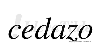 Cedazo no lleva tilde con vocal tónica en la «a»