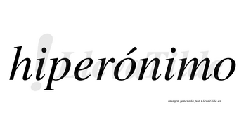 Hiperónimo  lleva tilde con vocal tónica en la primera «o»
