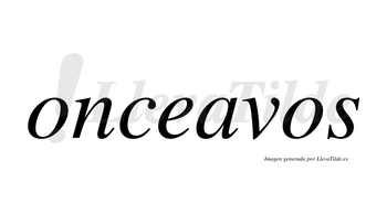 Onceavos no lleva tilde con vocal tónica en la «a»
