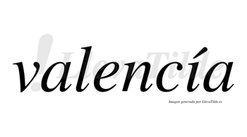 Valencía lleva tilde con vocal tónica en la «i»