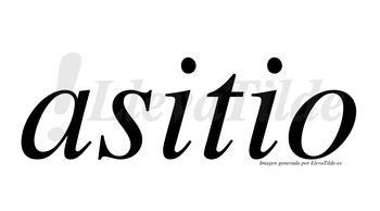 Asitio  no lleva tilde con vocal tónica en la primera «i»