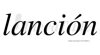 Lanción lleva tilde con vocal tónica en la «o»