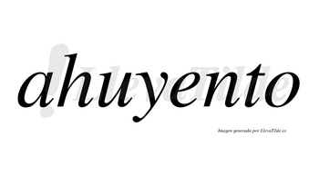 Ahuyento no lleva tilde con vocal tónica en la «e»