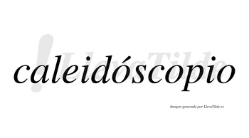 Caleidóscopio  lleva tilde con vocal tónica en la primera «o»