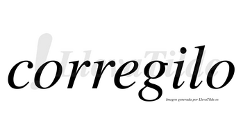 Corregilo  no lleva tilde con vocal tónica en la «i»