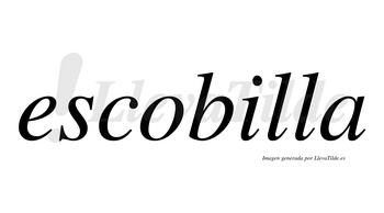 Escobilla no lleva tilde con vocal tónica en la «i»