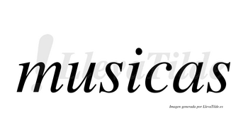 Musicas no lleva tilde con vocal tónica en la «i»