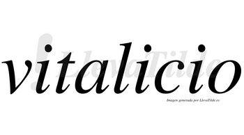 Vitalicio  no lleva tilde con vocal tónica en la segunda «i»