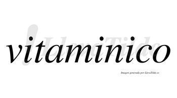 Vitaminico no lleva tilde con vocal tónica en la tercera «i»