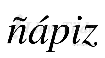 Ñápiz  lleva tilde con vocal tónica en la «a»