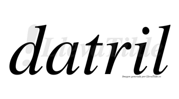 Datril  no lleva tilde con vocal tónica en la «i»