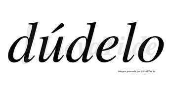 Dúdelo lleva tilde con vocal tónica en la «u»
