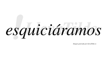 Esquiciáramos  lleva tilde con vocal tónica en la primera «a»