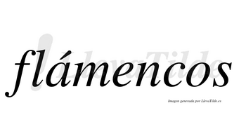 Flámencos lleva tilde con vocal tónica en la «a»