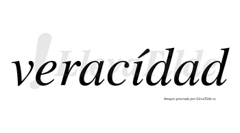 Veracídad lleva tilde con vocal tónica en la «i»
