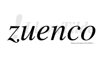 Zuenco no lleva tilde con vocal tónica en la «e»