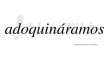 Adoquináramos  lleva tilde con vocal tónica en la segunda «a»
