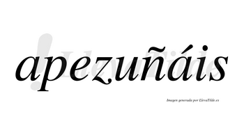 Apezuñáis  lleva tilde con vocal tónica en la segunda «a»