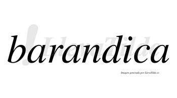 Barandica no lleva tilde con vocal tónica en la «i»