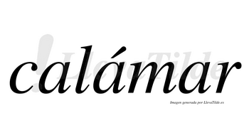Calámar lleva tilde con vocal tónica en la segunda «a»