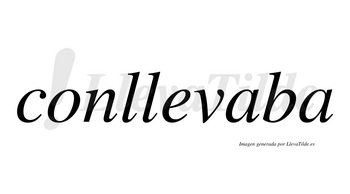 Conllevaba no lleva tilde con vocal tónica en la primera «a»