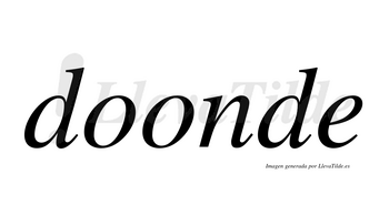 Doonde  no lleva tilde con vocal tónica en la segunda «o»