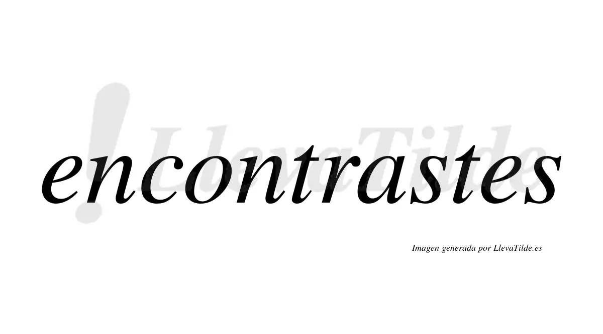 encontrastes