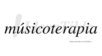 Músicoterapia lleva tilde con vocal tónica en la «u»