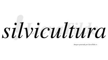 Silvicultura no lleva tilde con vocal tónica en la segunda «u»