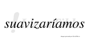 Suavizaríamos  lleva tilde con vocal tónica en la segunda «i»