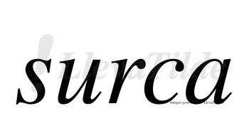 Surca no lleva tilde con vocal tónica en la «u»