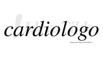 Cardiologo no lleva tilde con vocal tónica en la segunda «o»