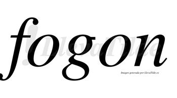 Fogon no lleva tilde con vocal tónica en la primera «o»