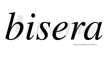 Bisera no lleva tilde con vocal tónica en la «e»