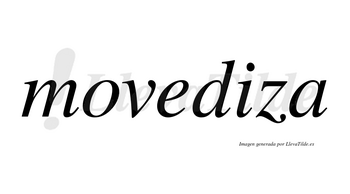 Movediza no lleva tilde con vocal tónica en la «i»