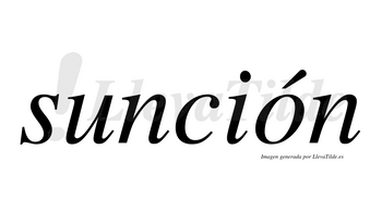 Sunción lleva tilde con vocal tónica en la «o»
