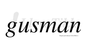 Gusman no lleva tilde con vocal tónica en la «u»