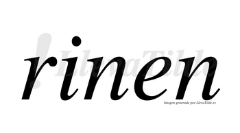 Rinen  no lleva tilde con vocal tónica en la «i»