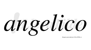 Angelico no lleva tilde con vocal tónica en la «i»