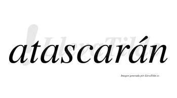 ¿Lleva tilde atascarán? | LlevaTilde.es