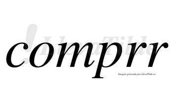Comprr  no lleva tilde con vocal tónica en la «o»