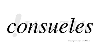 Consueles no lleva tilde con vocal tónica en la primera «e»