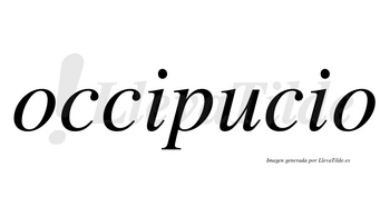 Occipucio no lleva tilde con vocal tónica en la «u»