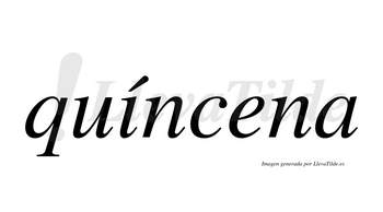 Quíncena  lleva tilde con vocal tónica en la «i»