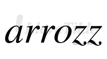 Arrozz no lleva tilde con vocal tónica en la «o»