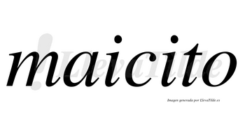 Maicito  no lleva tilde con vocal tónica en la segunda «i»