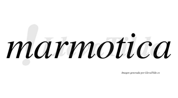 Marmotica no lleva tilde con vocal tónica en la «i»